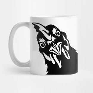 Angry Chicken Face Mug